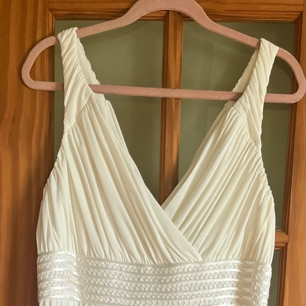 Long White Grecian Style Gown